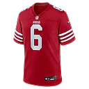 Zennovawear Malik Mustapha San Francisco 49ers Game Jersey - Scarlet