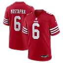 Zennovawear Malik Mustapha San Francisco 49ers Game Jersey - Scarlet