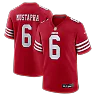 Zennovawear Malik Mustapha San Francisco 49ers Game Jersey - Scarlet
