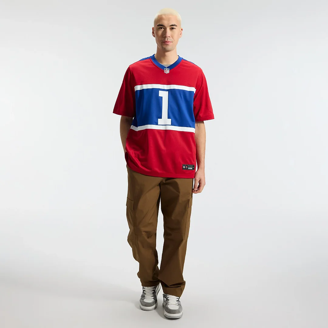 Zennovawear Malik Nabers New York Giants Alternate Game Jersey - Century Red