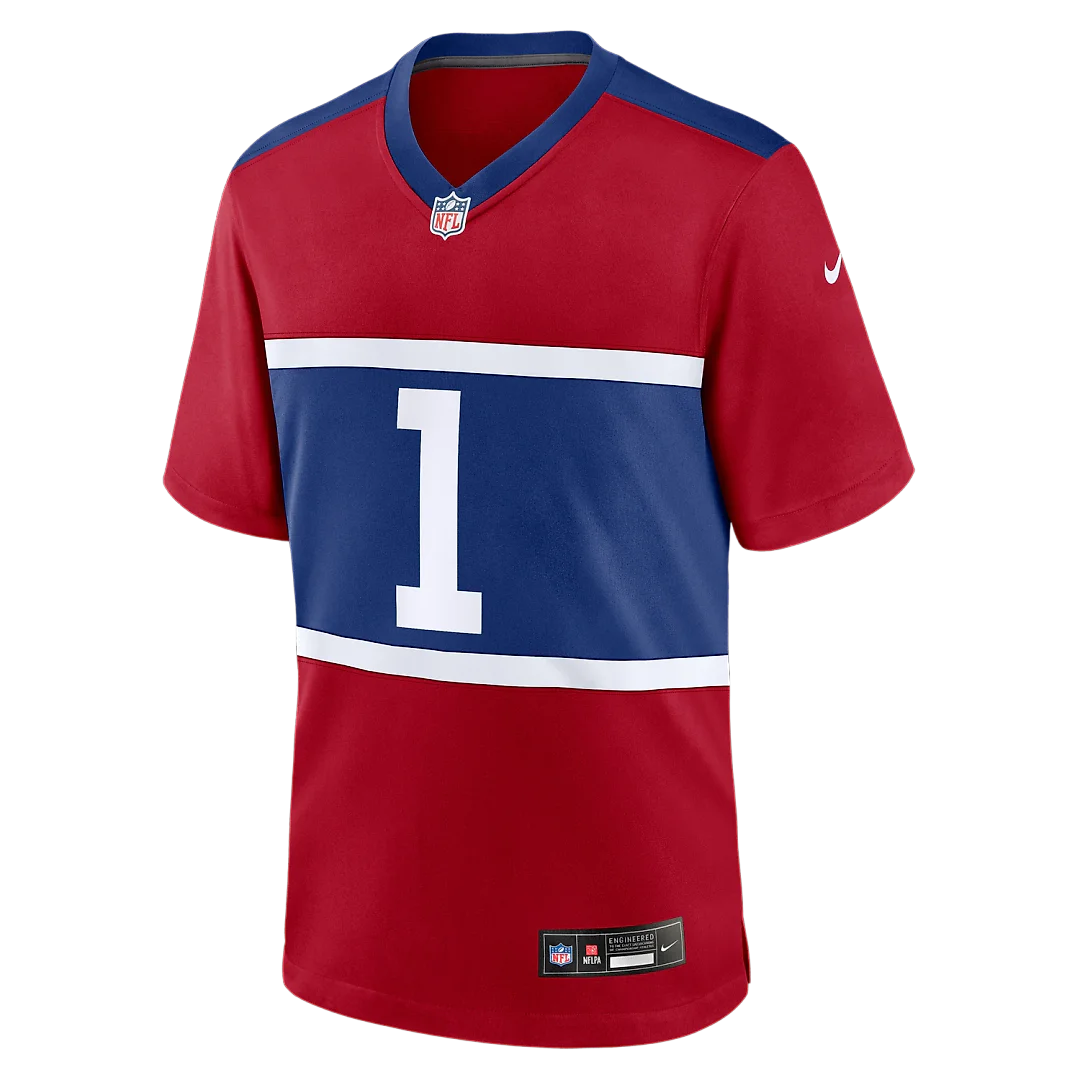 Zennovawear Malik Nabers New York Giants Alternate Game Jersey - Century Red