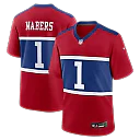 Zennovawear Malik Nabers New York Giants Alternate Game Jersey - Century Red
