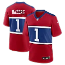 Zennovawear Malik Nabers New York Giants Alternate Game Jersey - Century Red