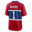 Zennovawear Malik Nabers New York Giants Alternate Game Jersey - Century Red