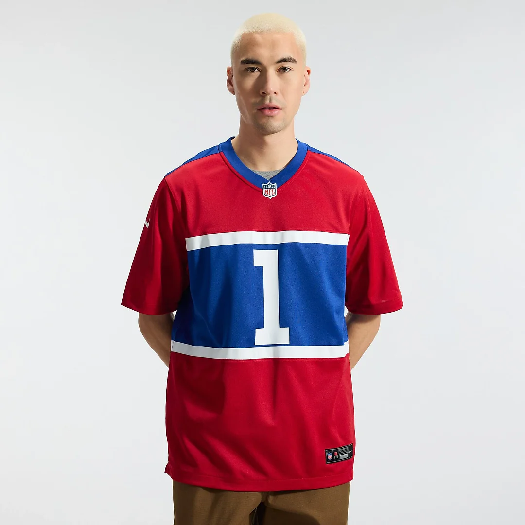 Zennovawear Malik Nabers New York Giants Alternate Game Jersey - Century Red