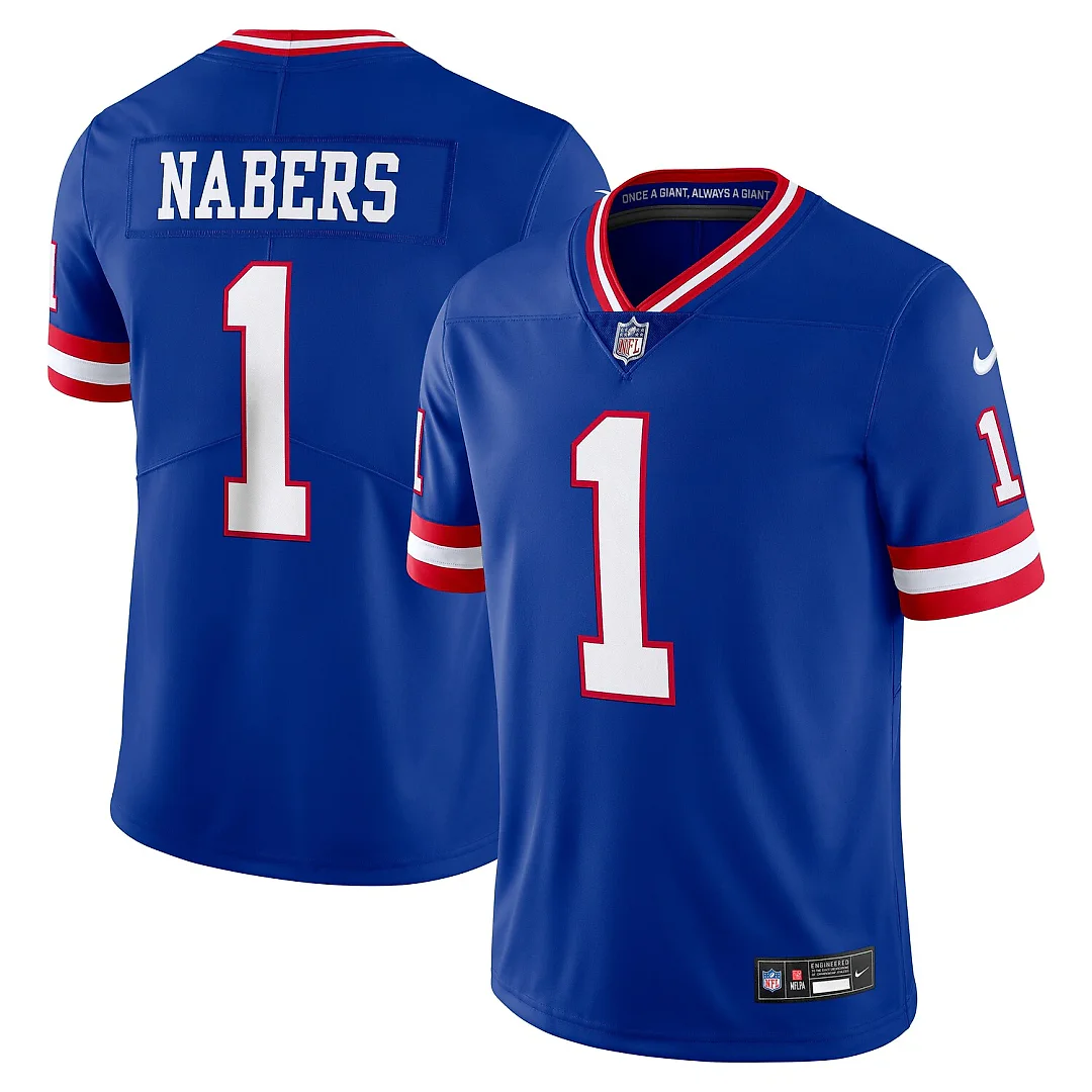 Zennovawear Malik Nabers New York Giants Alternate 2 Legacy Vapor Untouchable Limited Jersey - Royal
