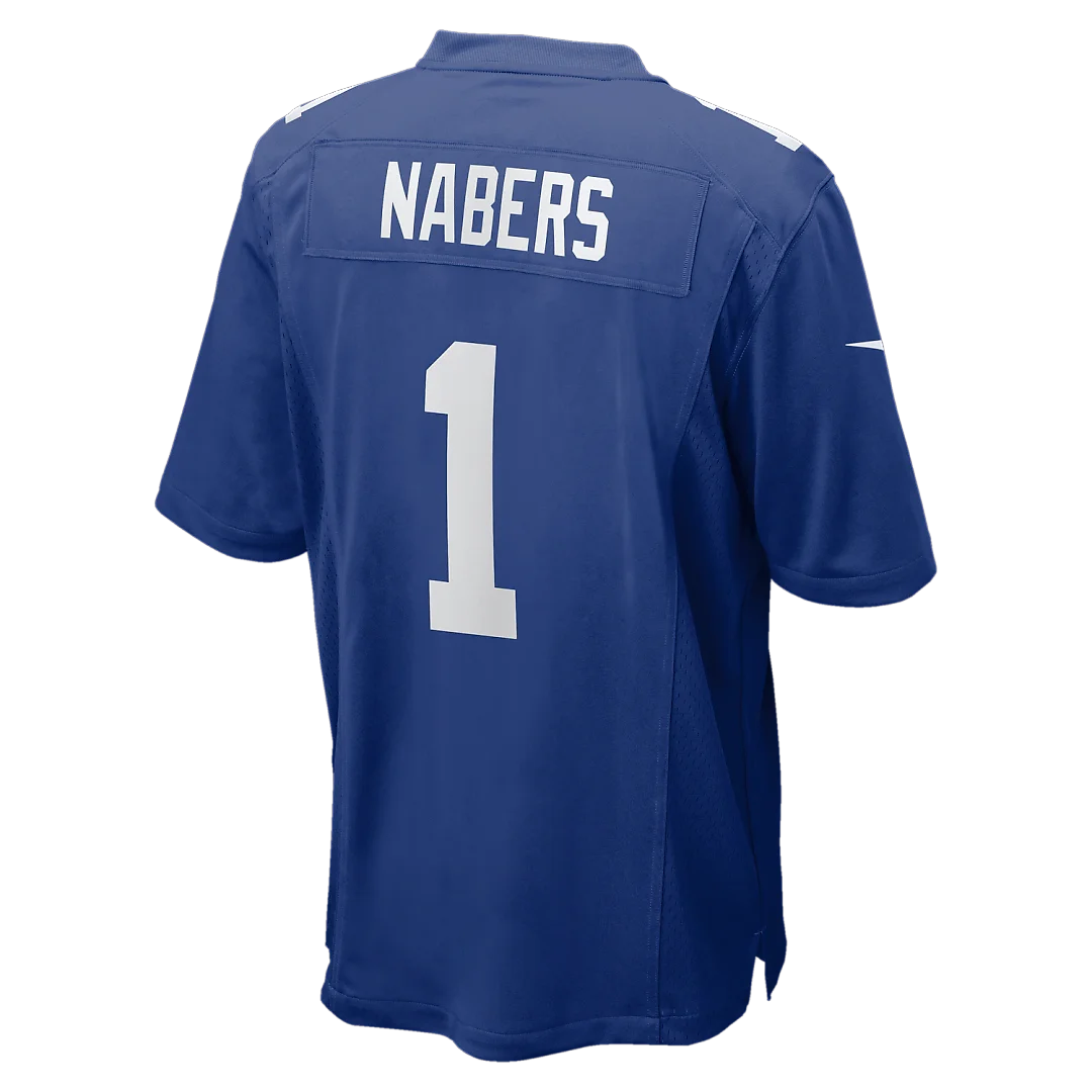 Zennovawear Malik Nabers New York Giants Player Game Jersey - Royal