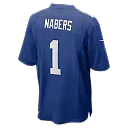 Zennovawear Malik Nabers New York Giants Player Game Jersey - Royal