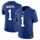 Zennovawear Malik Nabers New York Giants Team Vapor FUSE. Stitched Limited Jersey - Royal