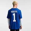 Zennovawear Malik Nabers New York Giants Team Vapor FUSE. Stitched Limited Jersey - Royal