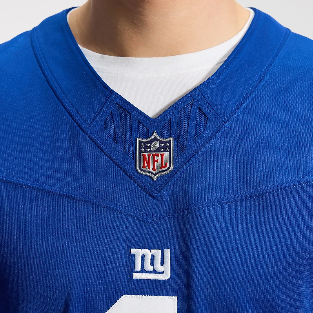 Zennovawear Malik Nabers New York Giants Team Vapor FUSE. Stitched Limited Jersey - Royal