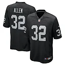 Zennovawear Marcus Allen Las Vegas Raiders Game Retired Player Jersey - Black