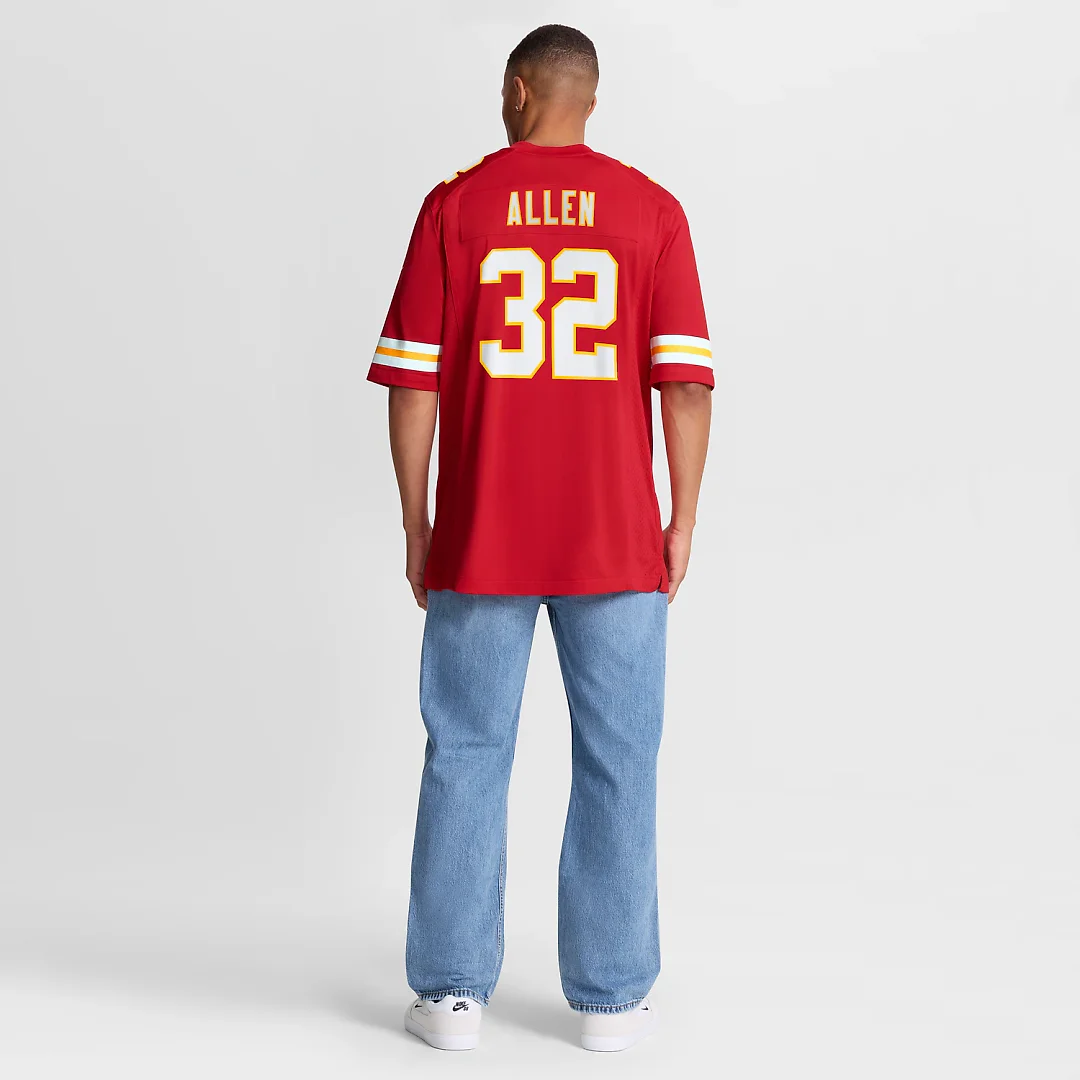 Zennovawear Marcus Allen Kansas City Chiefs Game Retired Player Jersey - Red