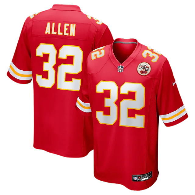 Zennovawear Marcus Allen Kansas City Chiefs Game Retired Player Jersey - Red