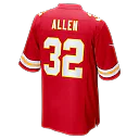 Zennovawear Marcus Allen Kansas City Chiefs Game Retired Player Jersey - Red