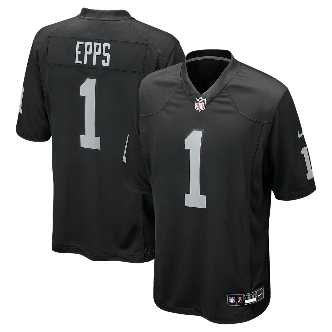 Zennovawear Marcus Epps Las Vegas Raiders Game Player Jersey - Black