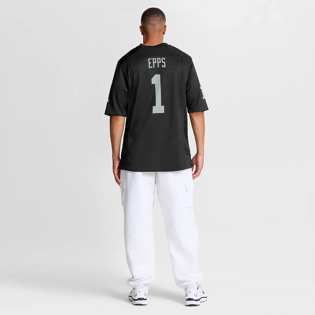 Zennovawear Marcus Epps Las Vegas Raiders Game Player Jersey - Black