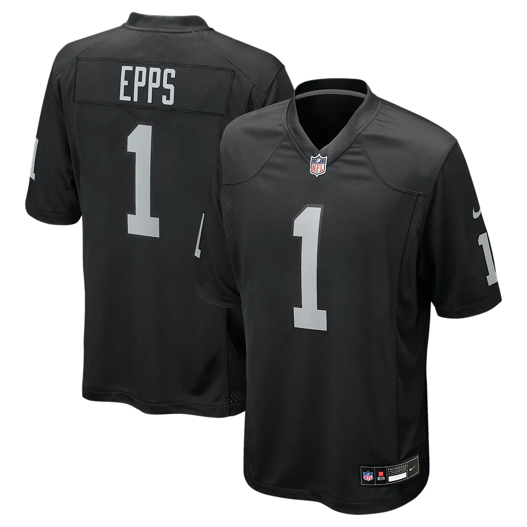 Zennovawear Marcus Epps Las Vegas Raiders Game Player Jersey - Black