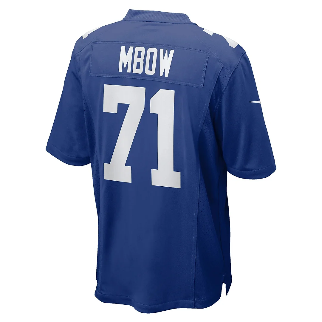 Zennovawear Marcus Mbow New York Giants Team Game Jersey - Royal