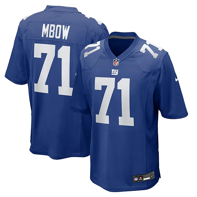 Zennovawear Marcus Mbow New York Giants Team Game Jersey - Royal