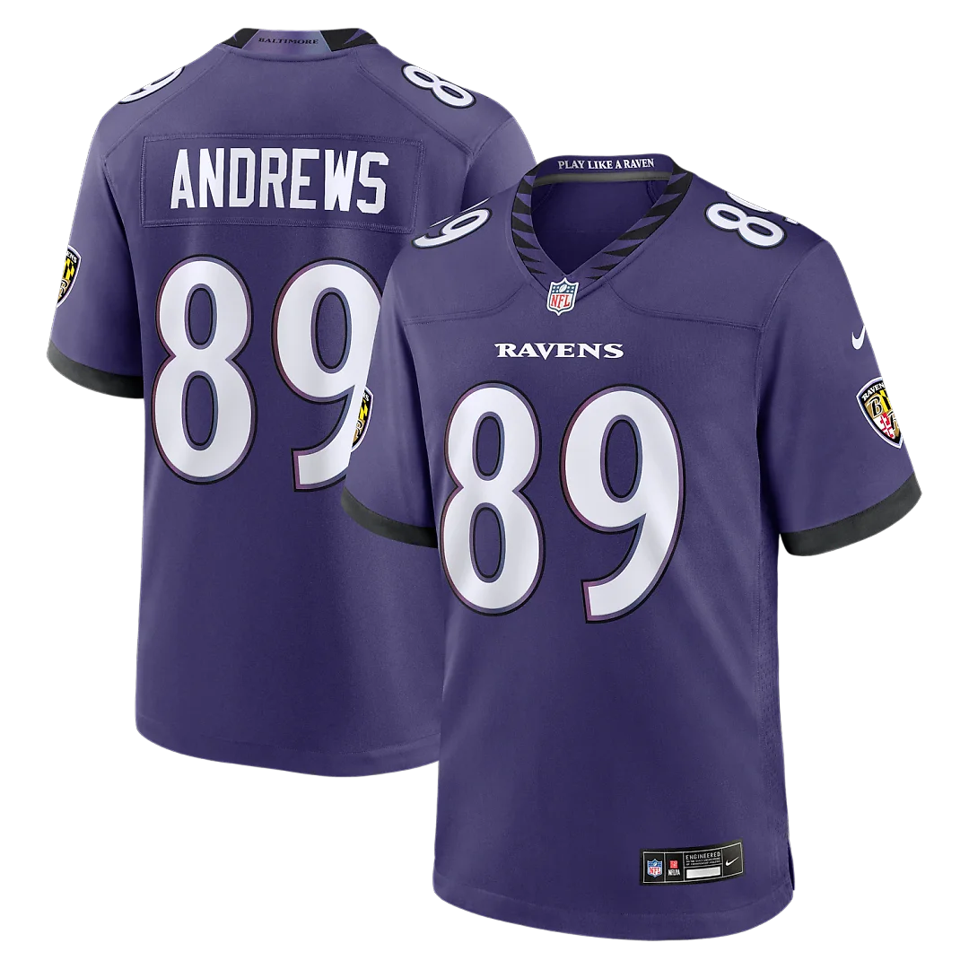 Zennovawear Mark Andrews Baltimore Ravens Team Game Jersey - Purple