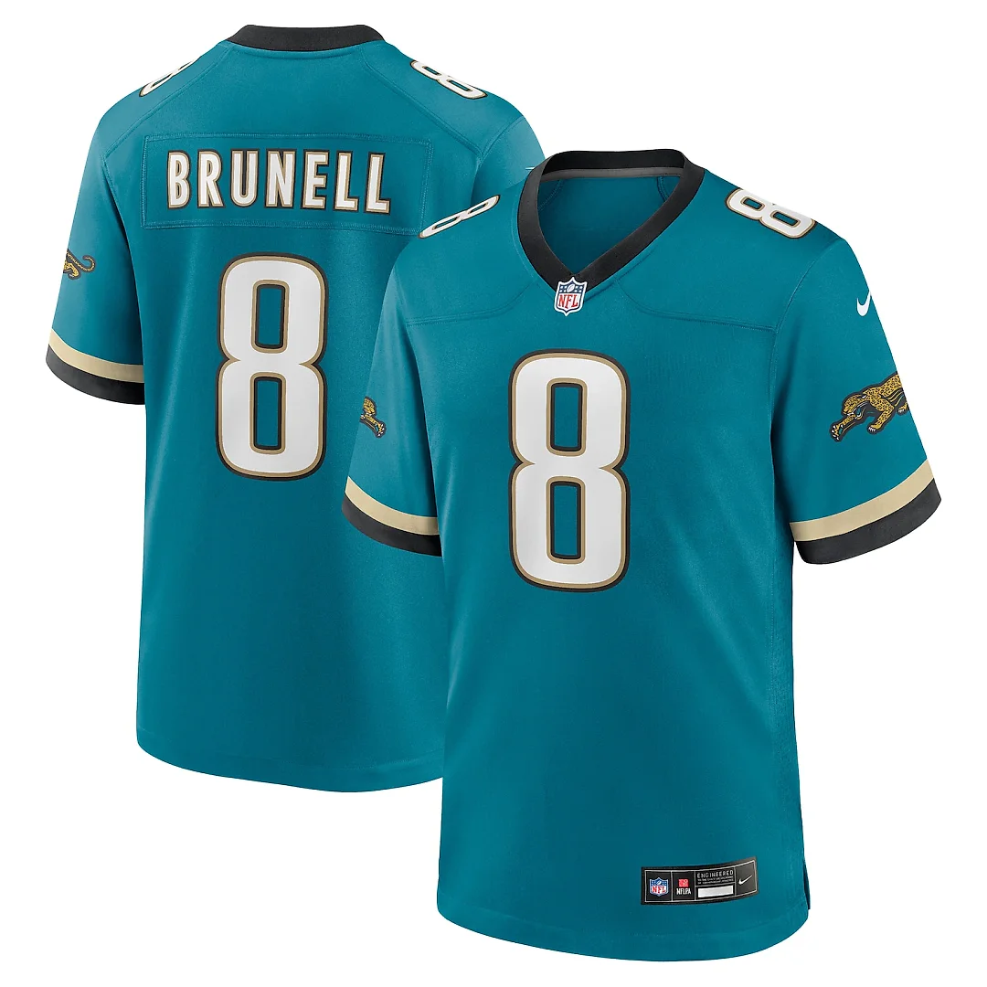 Zennovawear Mark Brunell Jacksonville Jaguars Retired Player Alternate Game Jersey - Teal