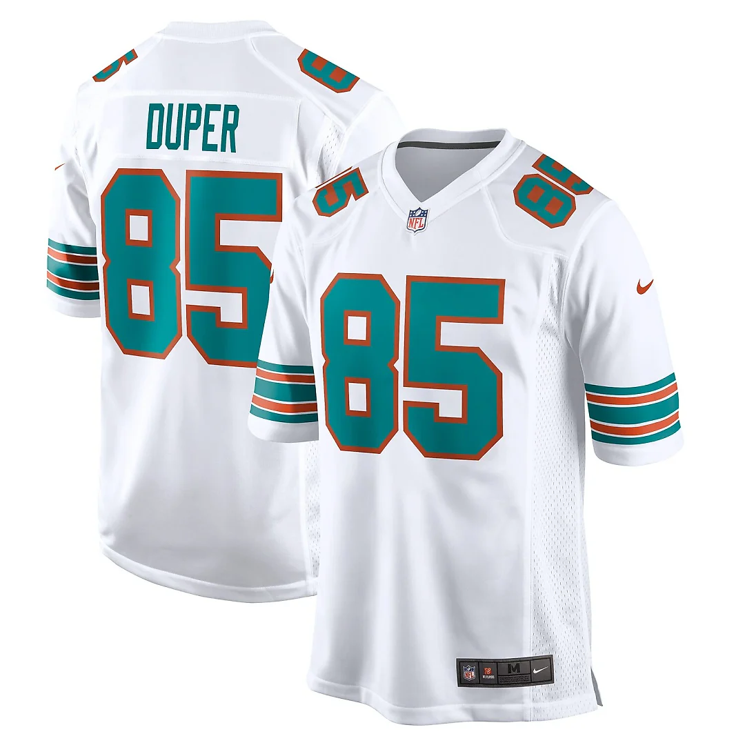 Zennovawear Mark Duper Miami Dolphins Retired Player Jersey - White