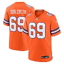 Zennovawear Mark Schlereth Denver Broncos Retired Player Alternate Game Jersey - Orange