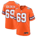 Zennovawear Mark Schlereth Denver Broncos Retired Player Alternate Game Jersey - Orange