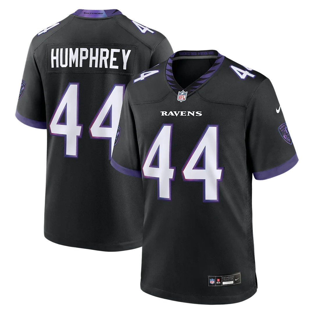 Zennovawear Marlon Humphrey Baltimore Ravens Alternate Game Jersey - Black