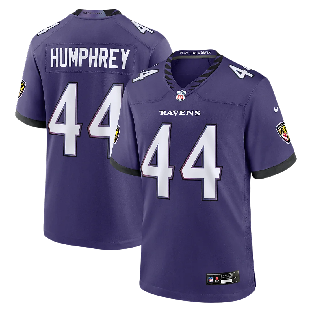 Zennovawear Marlon Humphrey Baltimore Ravens Team Game Jersey - Purple