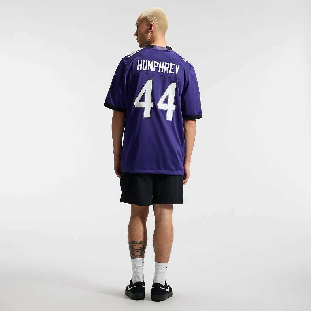 Zennovawear Marlon Humphrey Baltimore Ravens Team Game Jersey - Purple