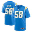 Zennovawear Marlowe Wax Los Angeles Chargers Team Game Jersey - Powder Blue