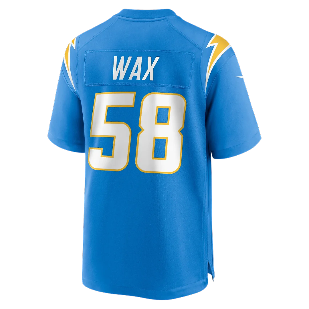 Zennovawear Marlowe Wax Los Angeles Chargers Team Game Jersey - Powder Blue