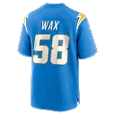 Zennovawear Marlowe Wax Los Angeles Chargers Team Game Jersey - Powder Blue