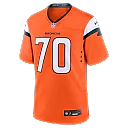 Zennovawear Marques Cox Denver Broncos Team Game Jersey - Orange