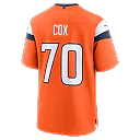 Zennovawear Marques Cox Denver Broncos Team Game Jersey - Orange
