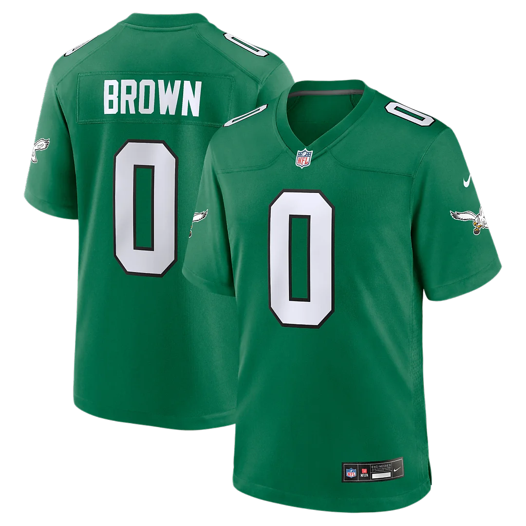 Zennovawear Marquise Brown Philadelphia Eagles Alternate 2 Game Jersey - Kelly Green