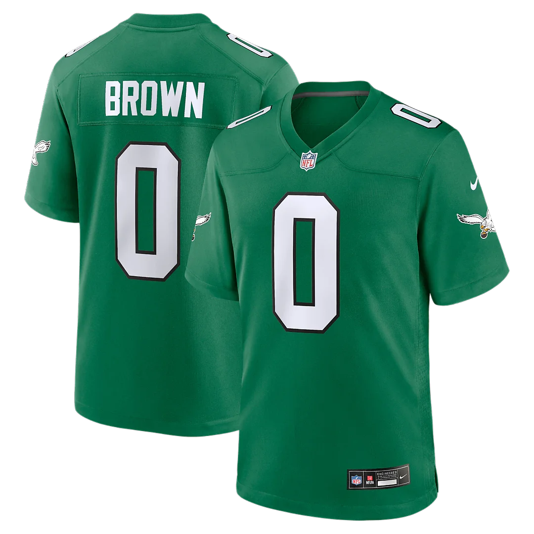 Zennovawear Marquise Brown Philadelphia Eagles Alternate 2 Game Jersey - Kelly Green