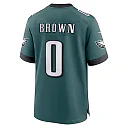 Zennovawear Marquise Brown Philadelphia Eagles Team Game Jersey - Midnight Green