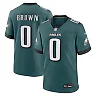 Zennovawear Marquise Brown Philadelphia Eagles Team Game Jersey - Midnight Green