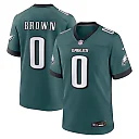 Zennovawear Marquise Brown Philadelphia Eagles Team Game Jersey - Midnight Green