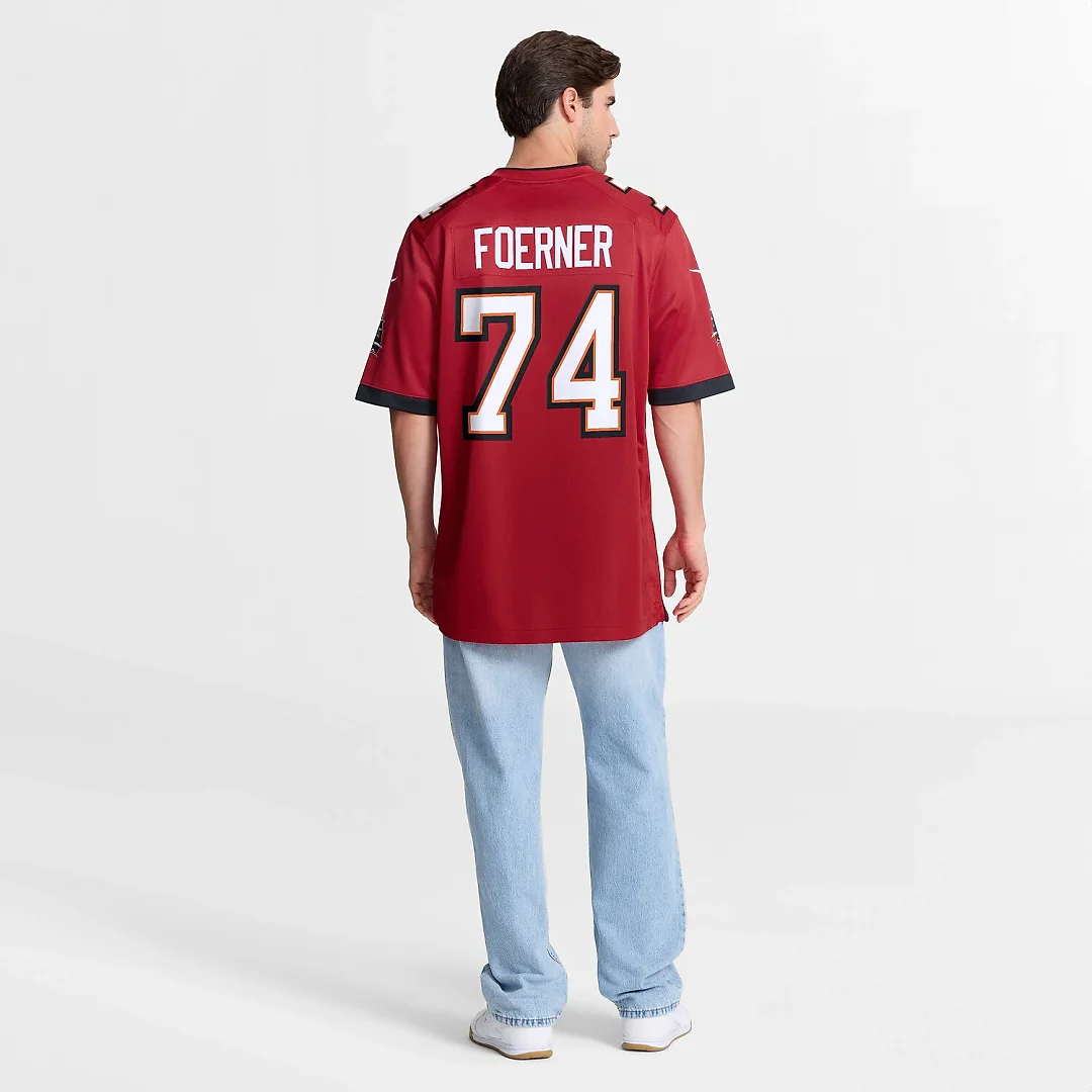 Zennovawear Marshall Foerner Tampa Bay Buccaneers Team Game Jersey - Red