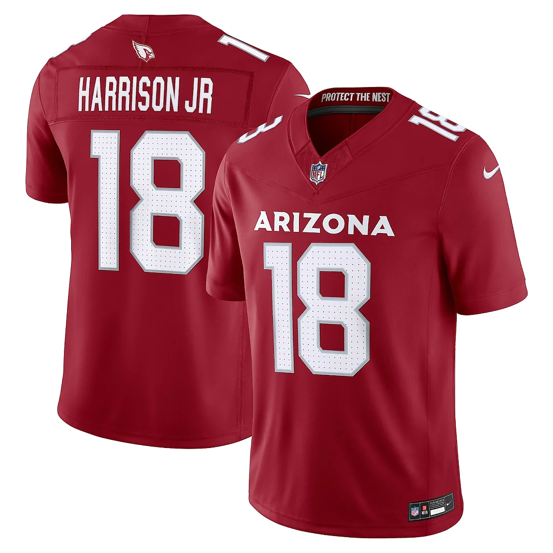Zennovawear Marvin Harrison Jr. Arizona Cardinals Team Vapor FUSE. Stitched Limited Jersey - Cardinal