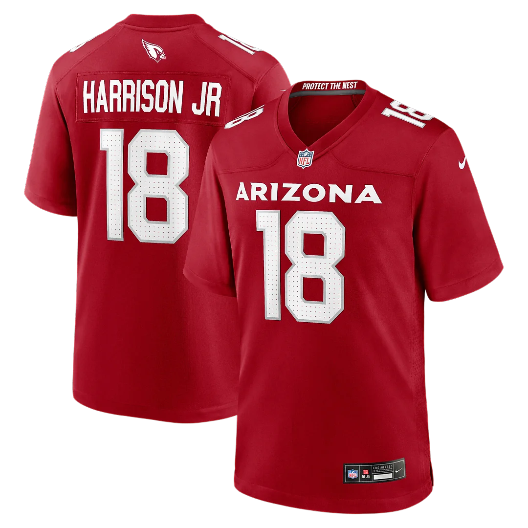 Zennovawear Marvin Harrison Jr. Arizona Cardinals Player Game Jersey - Cardinal