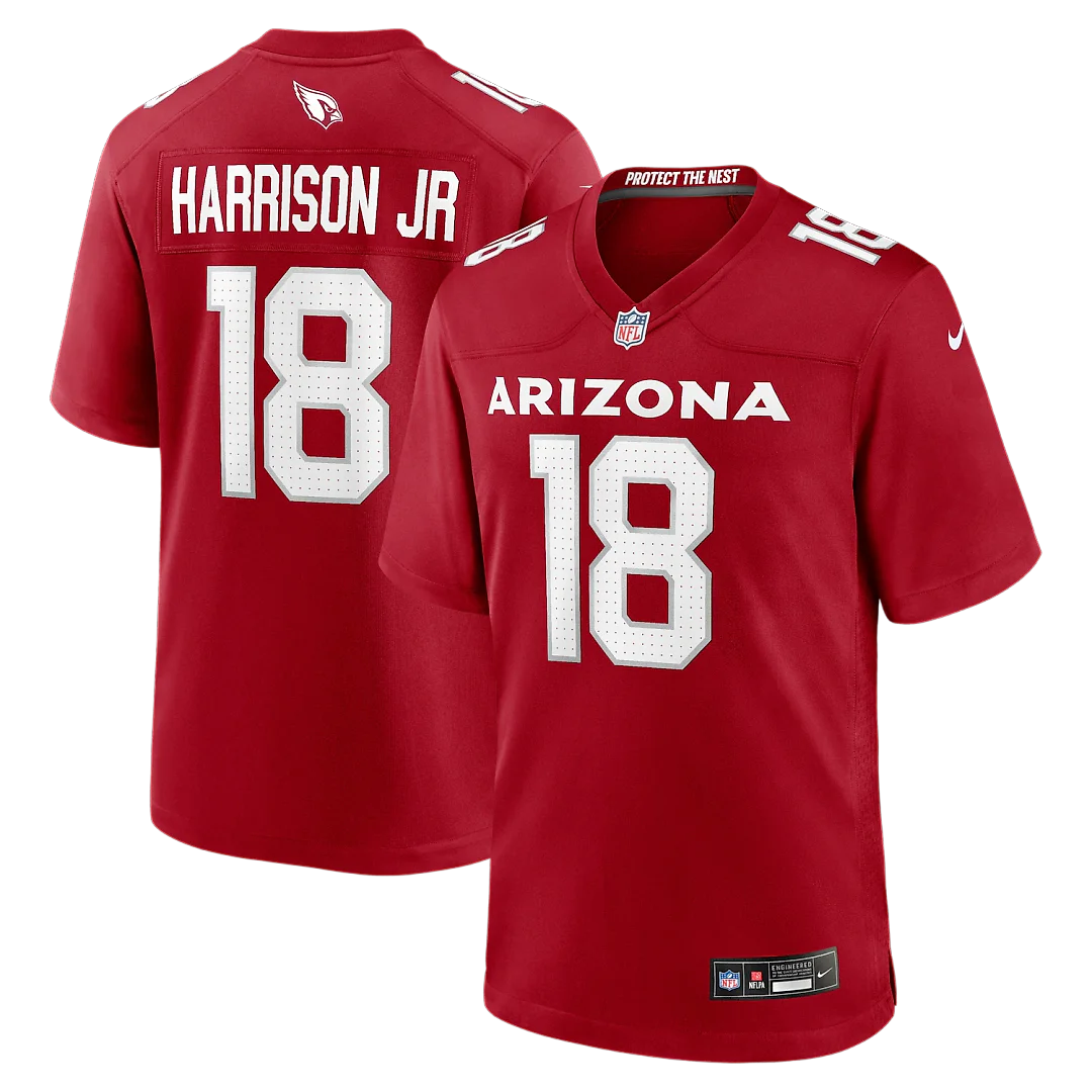 Zennovawear Marvin Harrison Jr. Arizona Cardinals Player Game Jersey - Cardinal