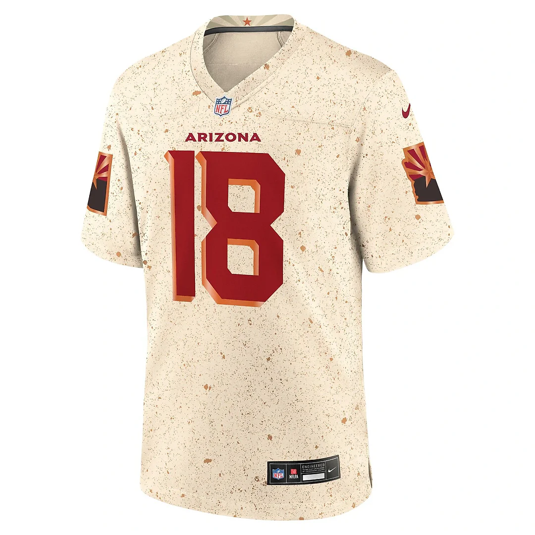 Zennovawear Marvin Harrison Jr. Arizona Cardinals 2025 Rivalries Collection Game Jersey - Natural