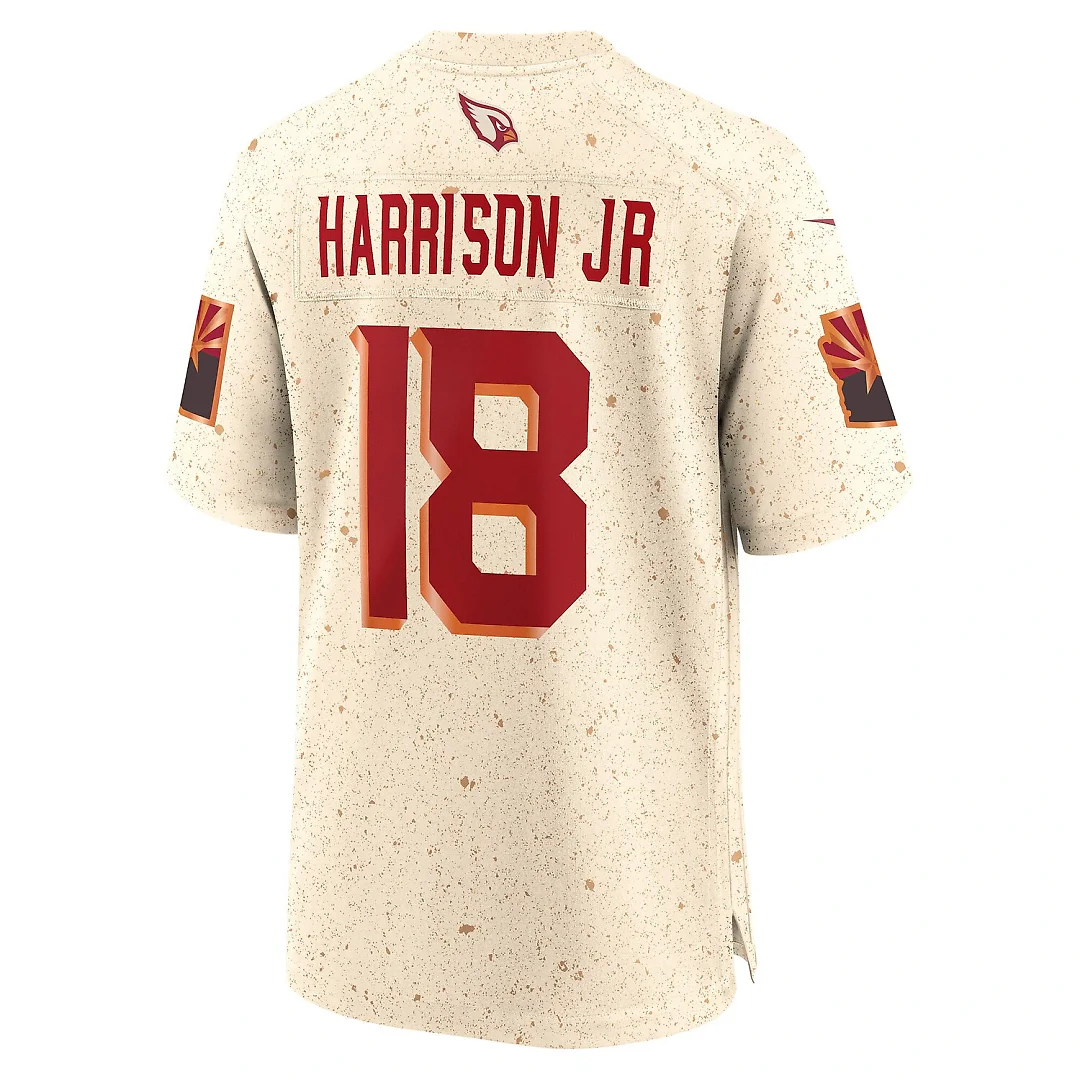 Zennovawear Marvin Harrison Jr. Arizona Cardinals 2025 Rivalries Collection Game Jersey - Natural