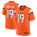 Zennovawear Marvin Mims Jr Denver Broncos Team Game Jersey - Orange