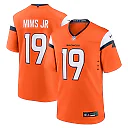 Zennovawear Marvin Mims Jr Denver Broncos Team Game Jersey - Orange